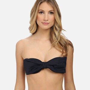 Kate Spade Georgica Beach Bandeau Bra Bikini Top With Removeable Straps in Rich